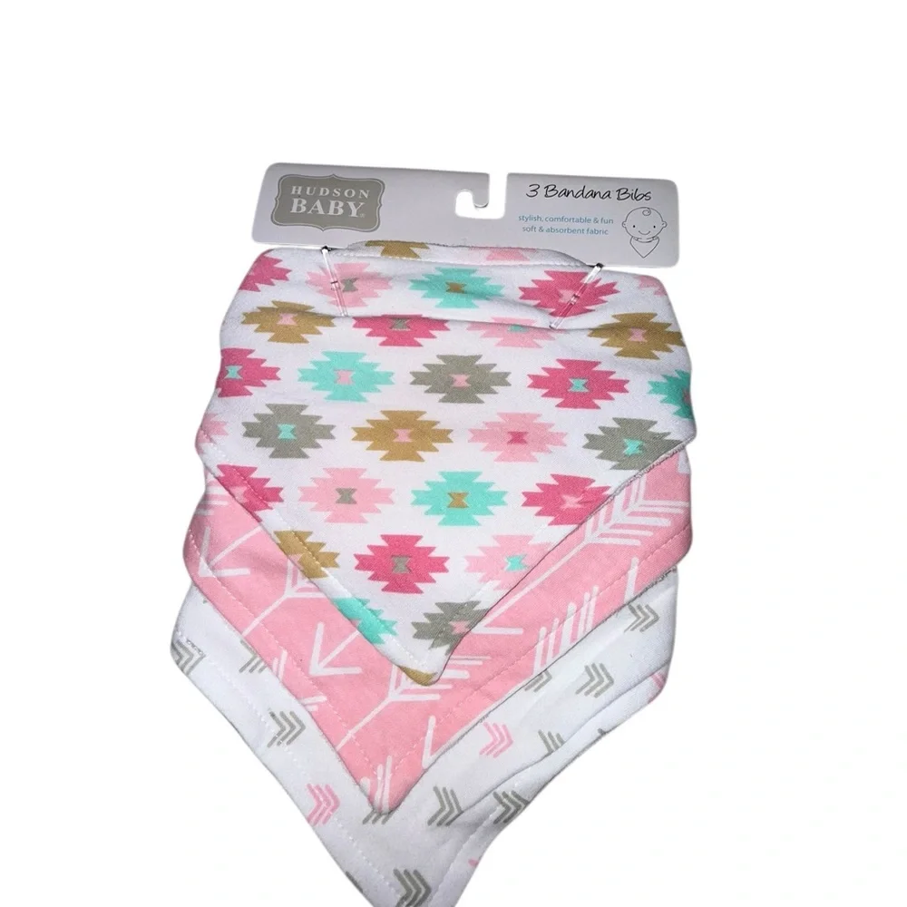 Hudson Baby Bandana 3 Bibs Set